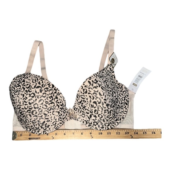 Adrienne Vittadini Leopard Print T-Shirt Bra, 38C - Picture 5 of 5
